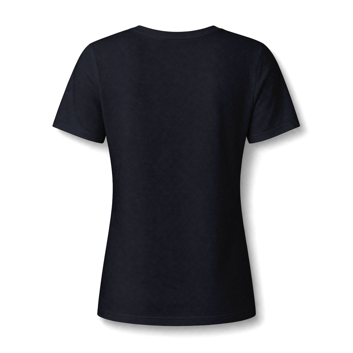 Women's V-Neck Tee — "Where Powerful Men Lose Control" Gold Foil Graphic