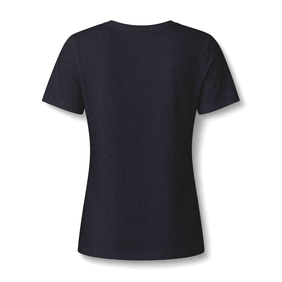 Women's V-Neck Tee — "Where Powerful Men Lose Control" Gold Foil Graphic