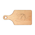 Engraved Abstract Line Art Maple Cutting Board