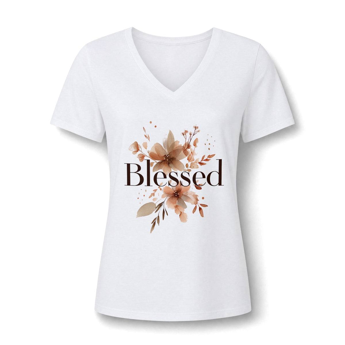 Women’s Relaxed Heather CVC V-Neck Tee