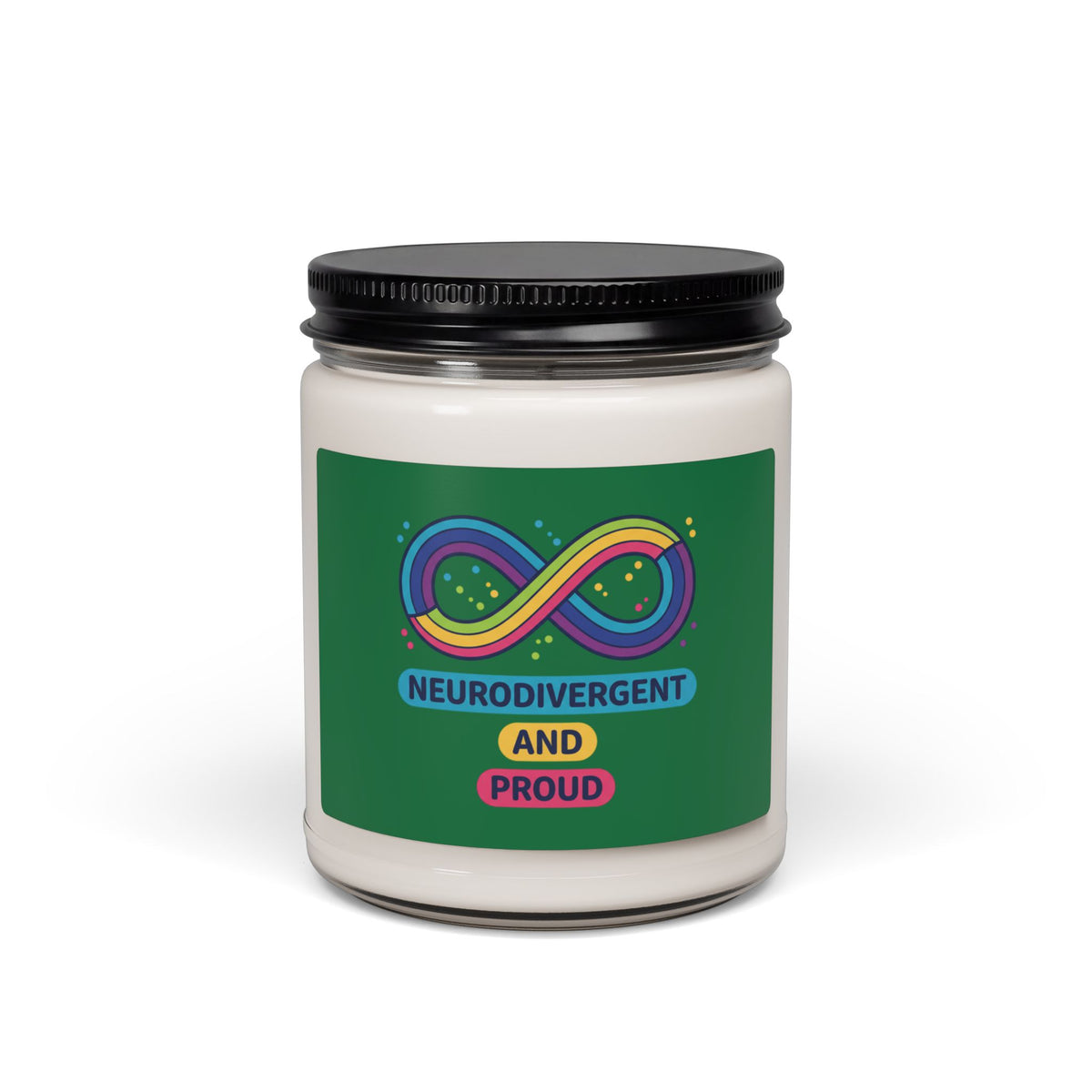 Neurodivergent and Proud Candle, Soy Scented 9oz | Autism Acceptance, Autistic Pride