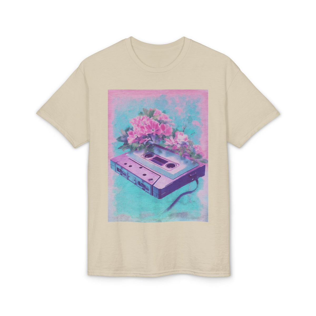Vintage Cassette Floral T-Shirt