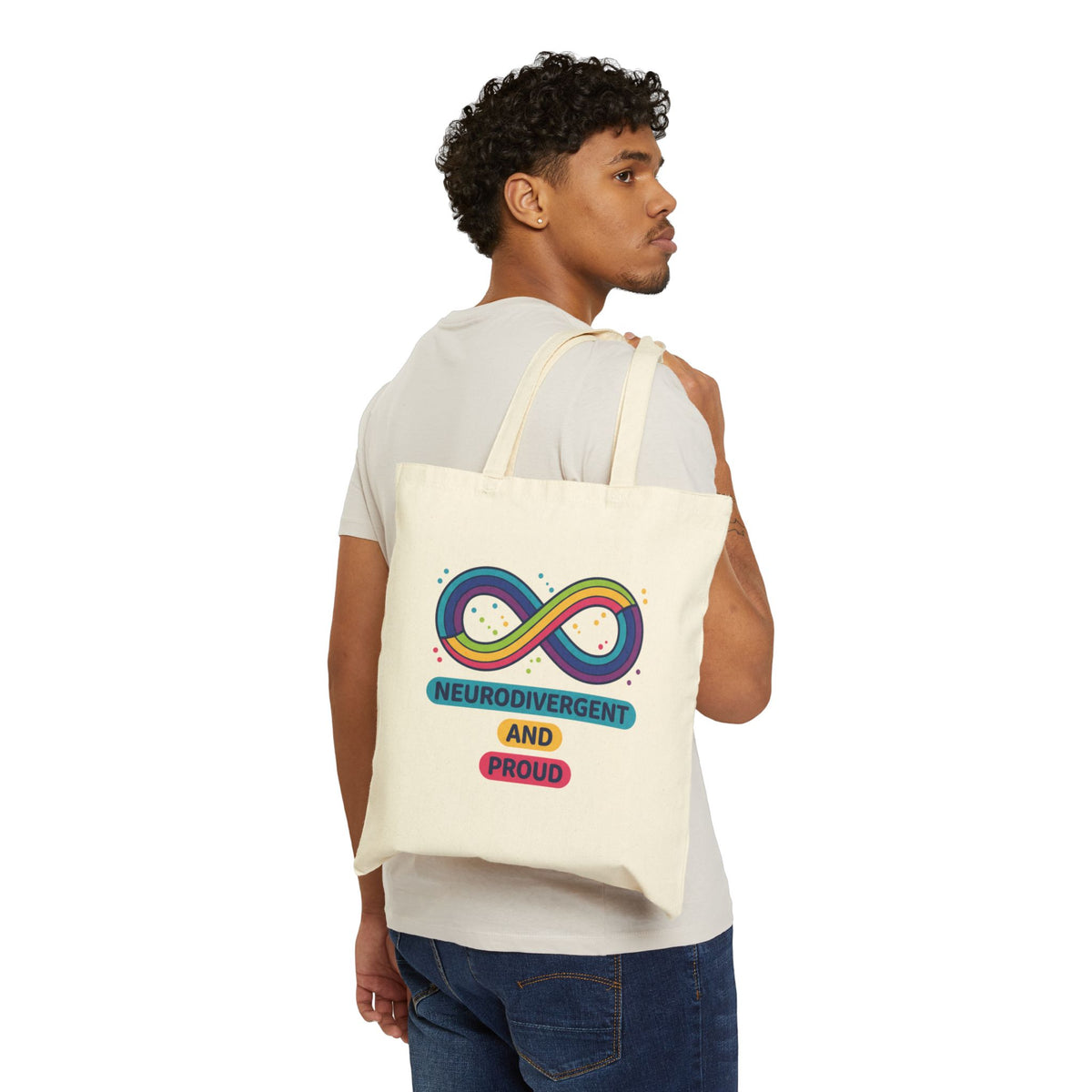 Neurodivergent and Proud Canvas Tote