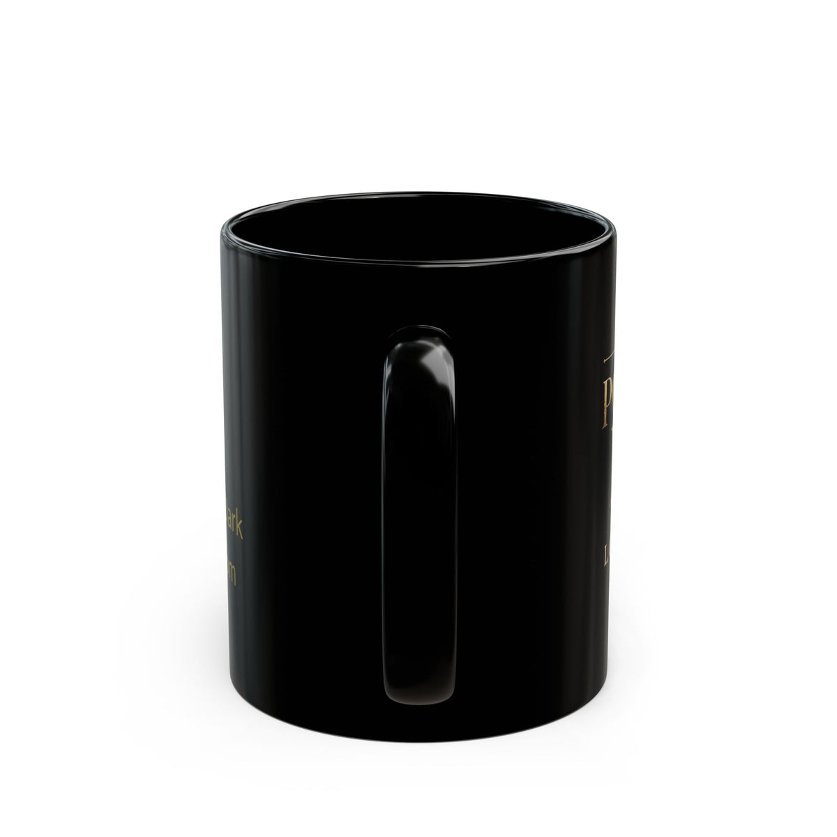 After Dark Novelty Black Mug — 'Where Powerful Men Lose Control' Gold Lettering (11oz/15oz)