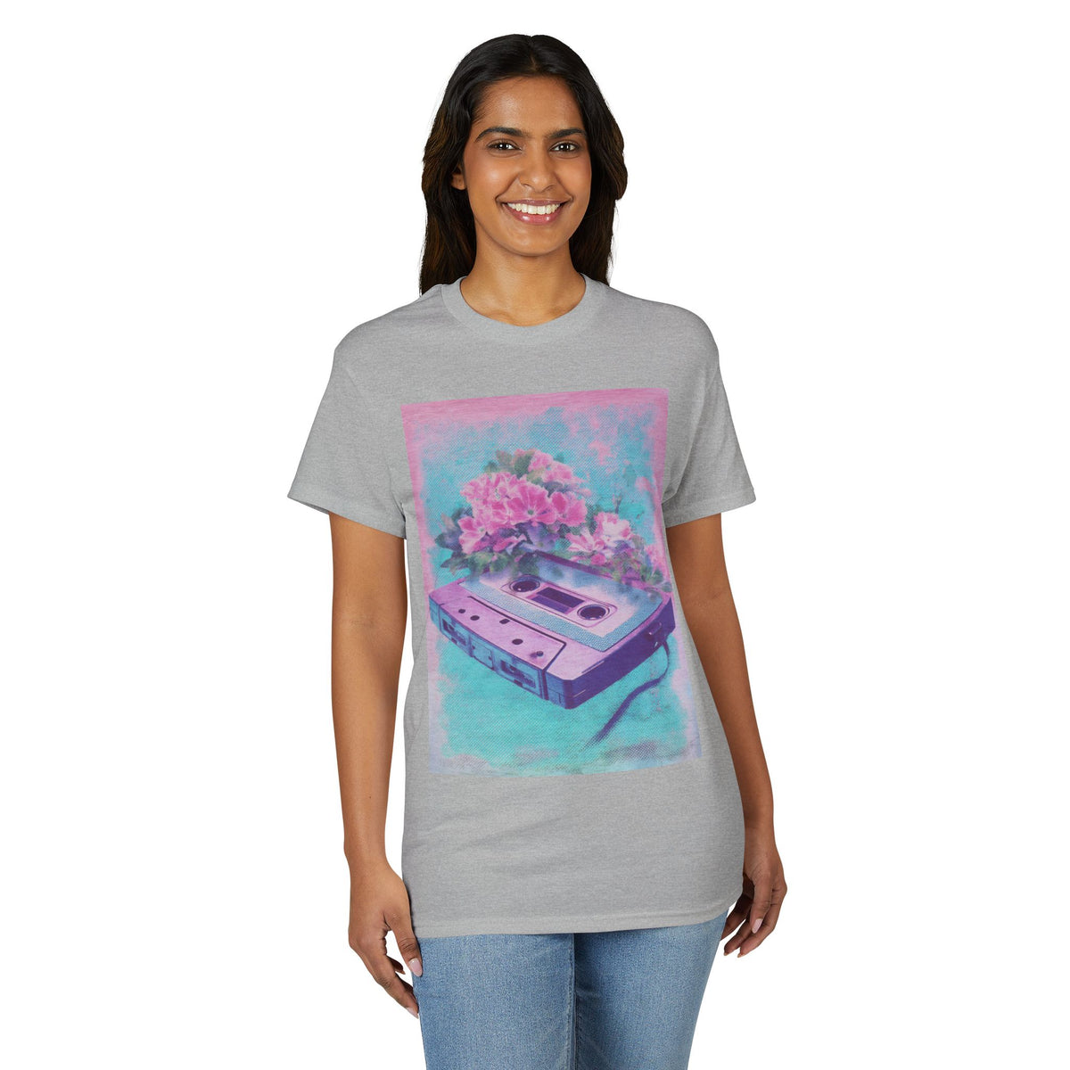 Vintage Cassette Floral T-Shirt