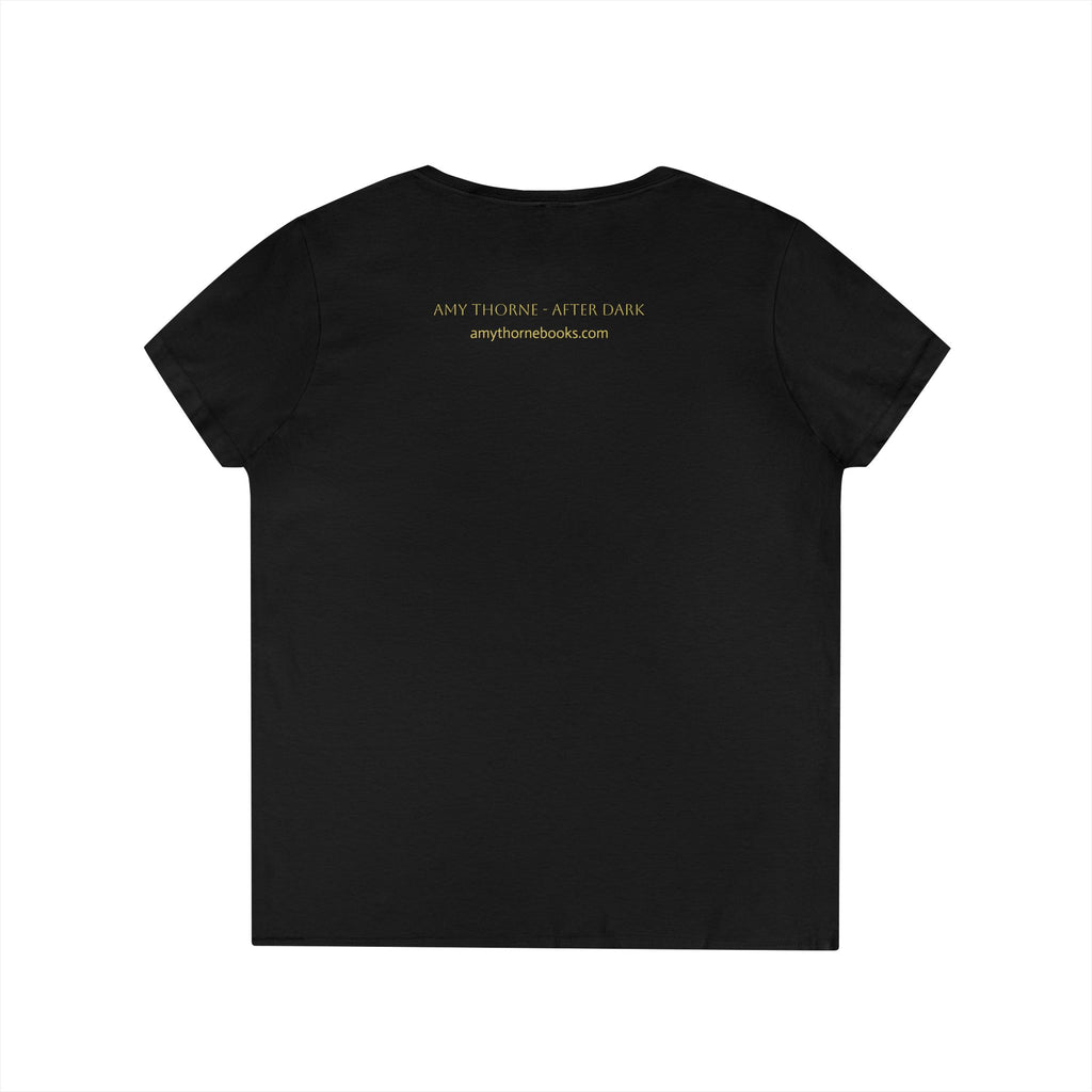Reader V-Neck Tee — “One More Chapter Was a Lie.” Literary Book Lover Shirt