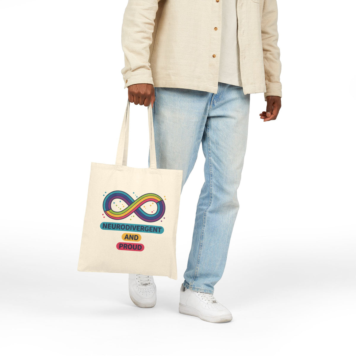 Neurodivergent and Proud Canvas Tote