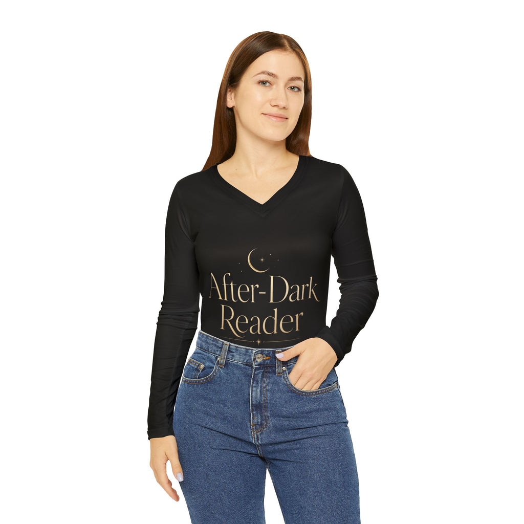 After-Dark Reader V-Neck Long Sleeve
