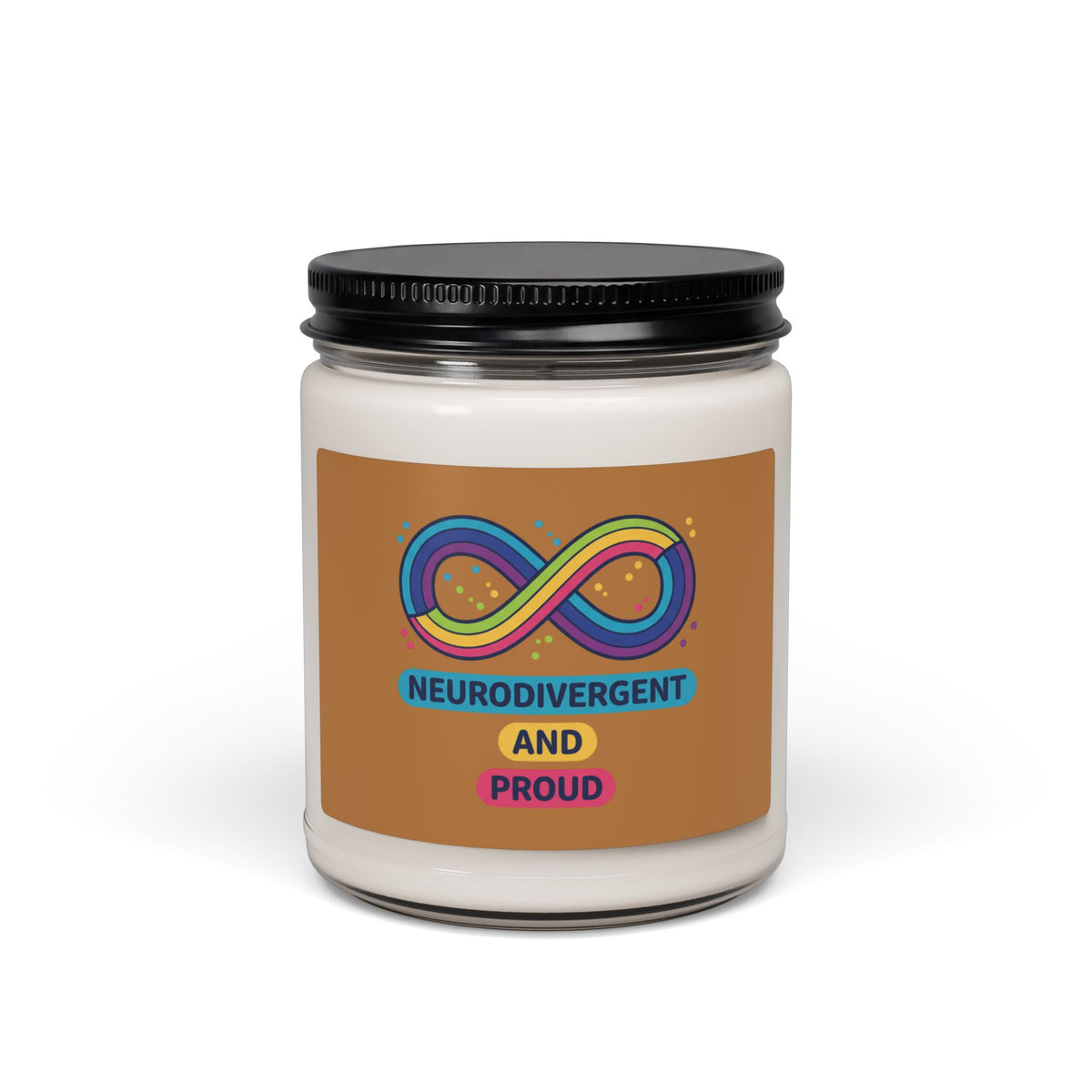 Neurodivergent and Proud Candle, Soy Scented 9oz | Autism Acceptance, Autistic Pride
