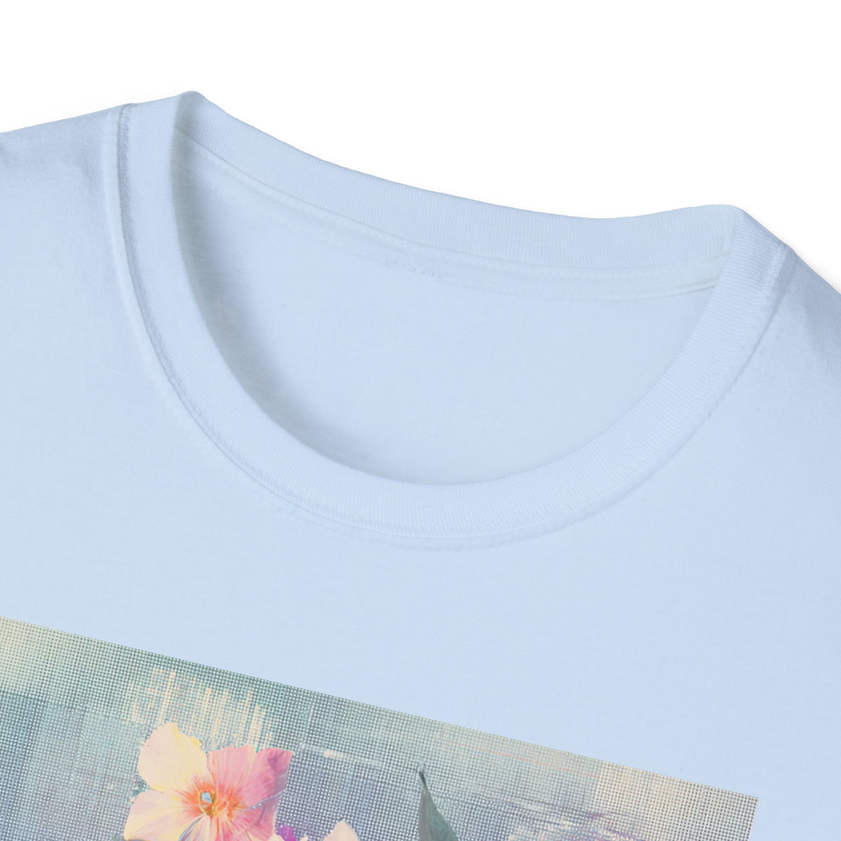 Retro Cassette & Flowers T-Shirt — Vintage 90s Aesthetic Tee