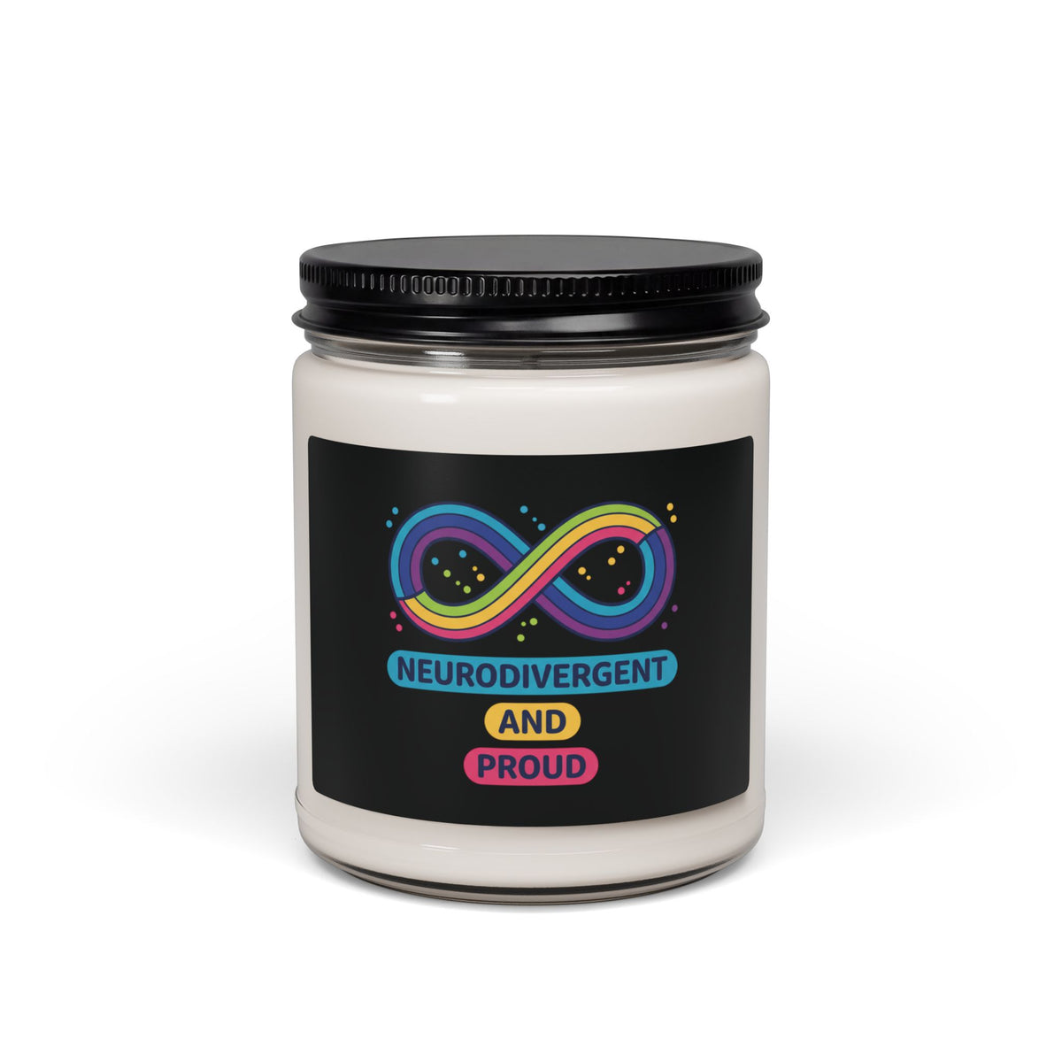 Neurodivergent and Proud Candle, Soy Scented 9oz | Autism Acceptance, Autistic Pride