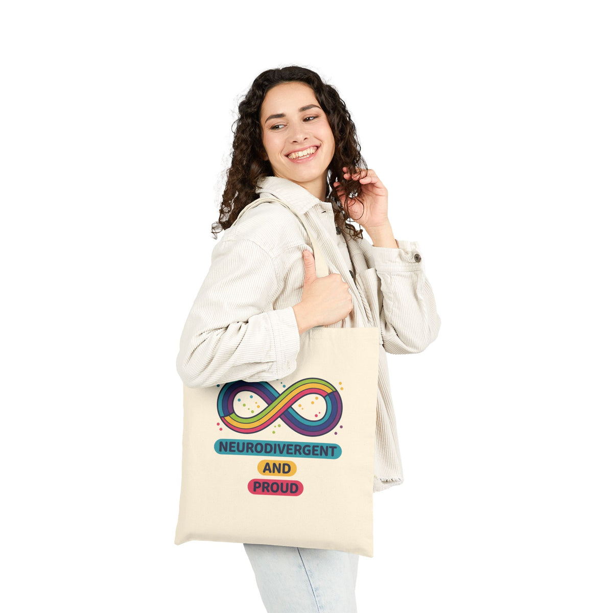 Neurodivergent and Proud Canvas Tote