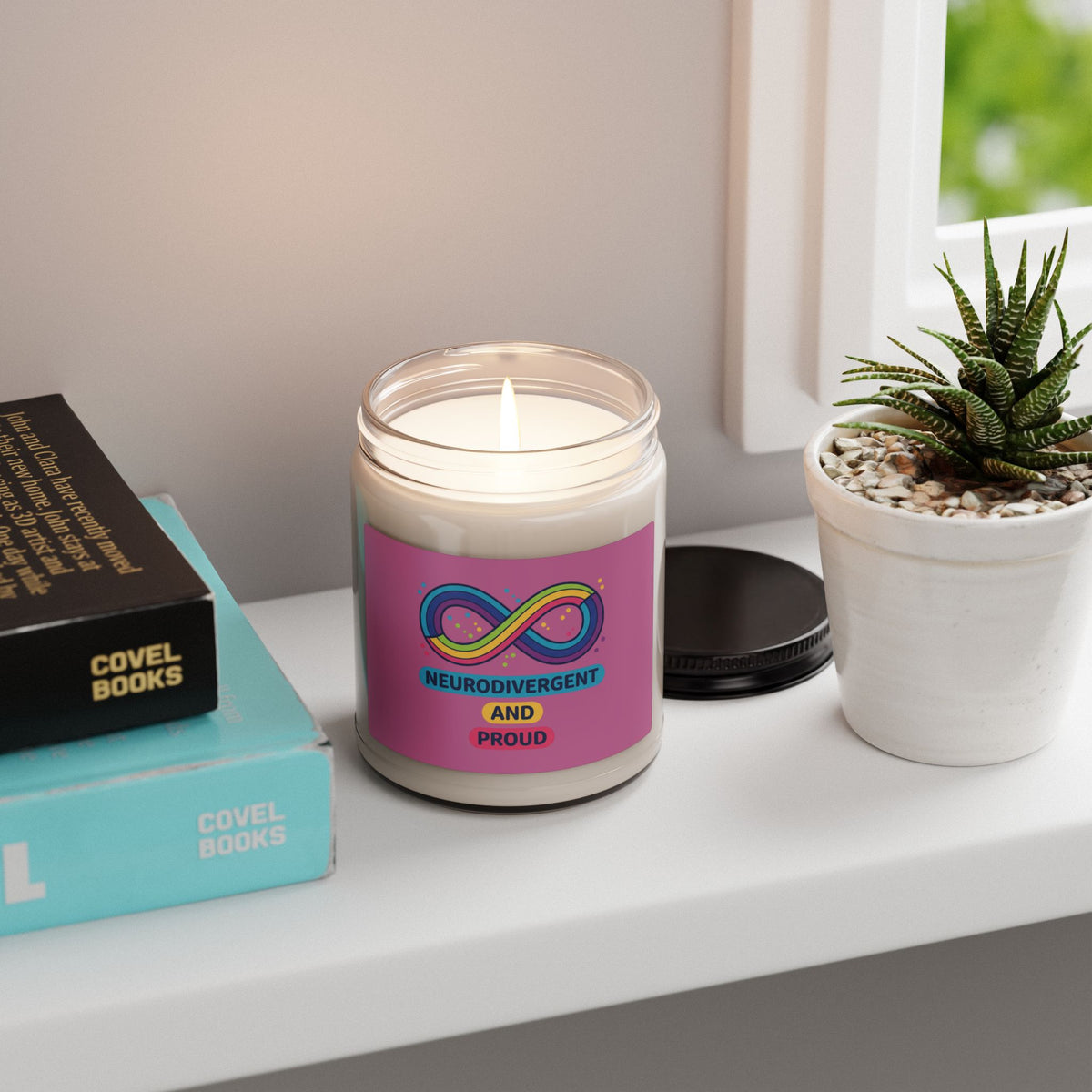 Neurodivergent and Proud Candle, Soy Scented 9oz | Autism Acceptance, Autistic Pride